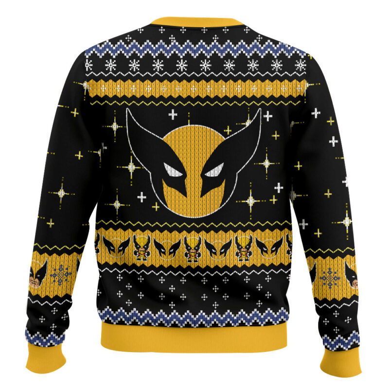 Hooktab Logan Wolverine Ugly Christmas Sweater Hooktab Logan Wolverine Ugly Christmas Sweater