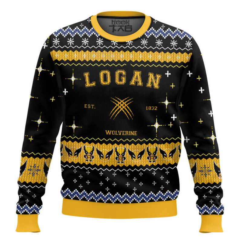 Hooktab Logan Wolverine Ugly Christmas Sweater