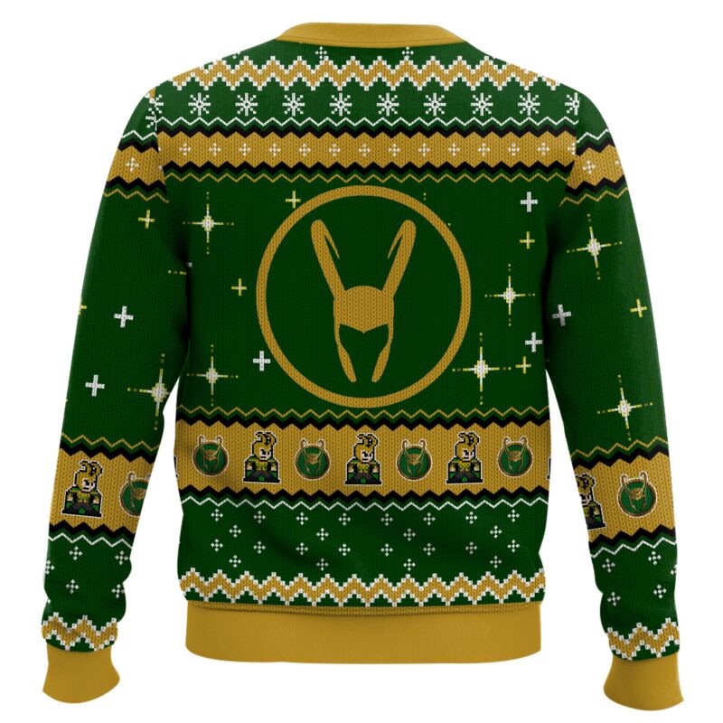 Hooktab Loki Laufeyson Marvel Ugly Christmas Sweater Hooktab Loki Laufeyson Marvel Ugly Christmas Sweater