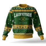 Hooktab Loki Laufeyson Marvel Ugly Christmas Sweater