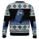 Hooktab London Police Box Doctor Who Ugly Christmas Sweater