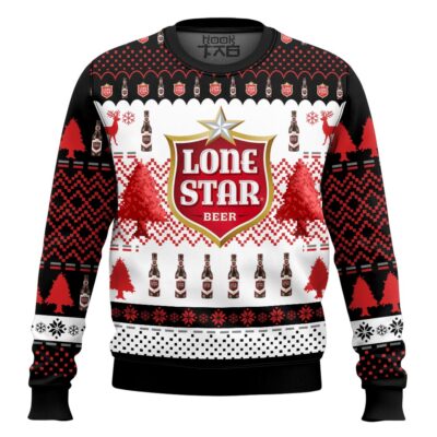 Hooktab Lone Star Brews Ugly Christmas Sweater