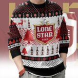Hooktab Lone Star Brews Ugly Christmas Sweater