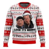Hooktab Look! It’s Kevin Home Alone Ugly Christmas Sweater