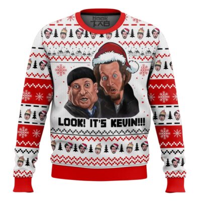 Hooktab Look! It’s Kevin Home Alone Ugly Christmas Sweater