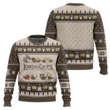 Hooktab Lord Of The Cats Ugly Christmas Sweater