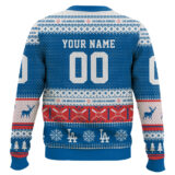Hooktab Los Angeles Dodgers - Custom Name And Number Ugly Sweater