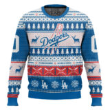 Hooktab Los Angeles Dodgers - Custom Name And Number Ugly Sweater