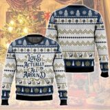Hooktab Love Actually Is All Around Ugly Christmas Sweater