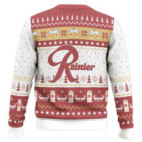Hooktab Love Beer Rainier Beer Ugly Christmas Sweater