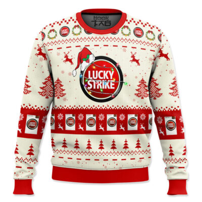 Hooktab Lucky Strike Ugly Christmas Sweater