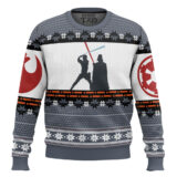 Hooktab Luke vs Vader Star Wars Ugly Christmas Sweater