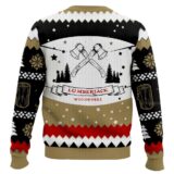 Hooktab Lumberjack Chop Wild Pines - Custom Name Ugly Christmas Sweater