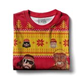 Hooktab Macho Man And Hulk Hogan Mega Powers WWE Ugly Christmas Sweater