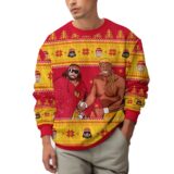 Hooktab Macho Man And Hulk Hogan Mega Powers WWE Ugly Christmas Sweater