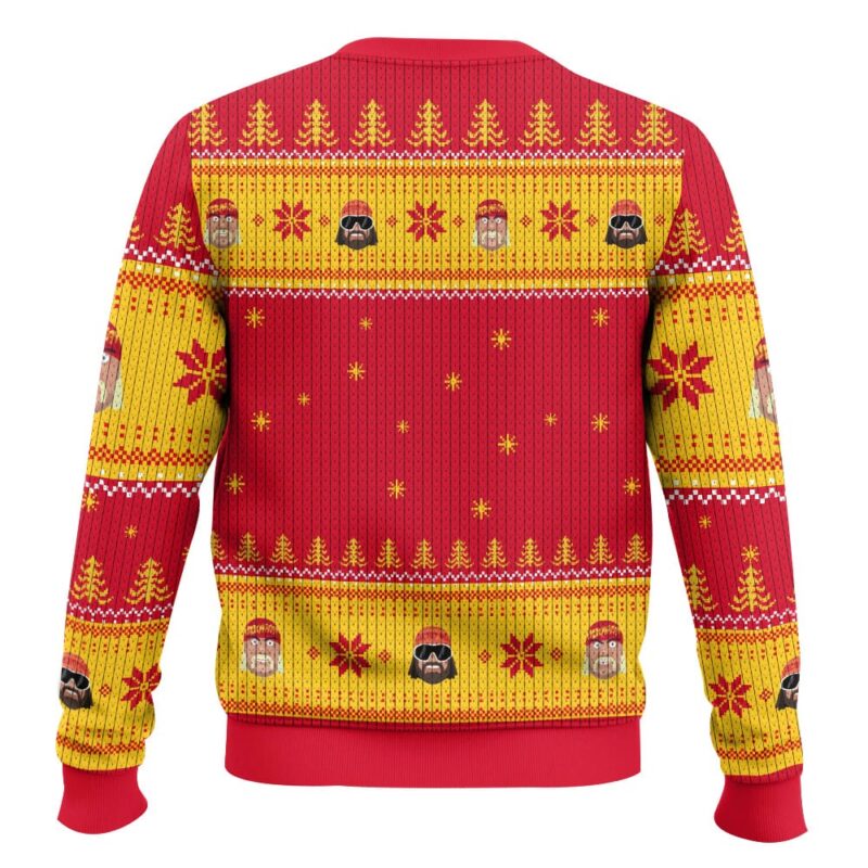 Hooktab Macho Man And Hulk Hogan Mega Powers WWE Ugly Christmas Sweater Hooktab Macho Man And Hulk Hogan Mega Powers WWE Ugly Christmas Sweater