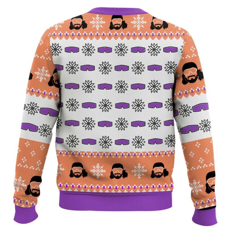 Hooktab Macho Man Expect The Unexpected WWE Ugly Christmas Sweater Hooktab Macho Man Expect The Unexpected WWE Ugly Christmas Sweater