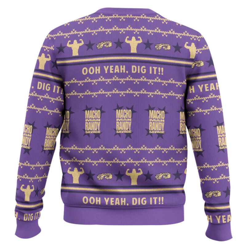 Hooktab Macho Man Oh Yeah Dig It WWE Ugly Christmas Sweater Hooktab Macho Man Oh Yeah Dig It WWE Ugly Christmas Sweater