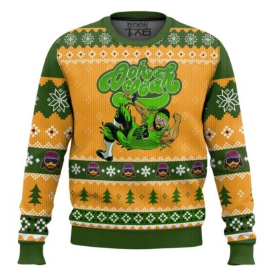 Hooktab Macho Man Oooh Yeah WWE Ugly Christmas Sweater