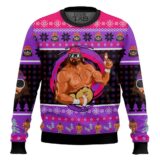 Hooktab Macho Man Randy Savage WWE Ugly Christmas Sweater