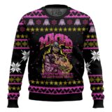 Hooktab Macho Man You Will Eat My Rear Rockets WWE Ugly Christmas Sweater