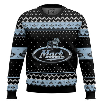 Hooktab Mack Truck Ugly Christmas Sweater