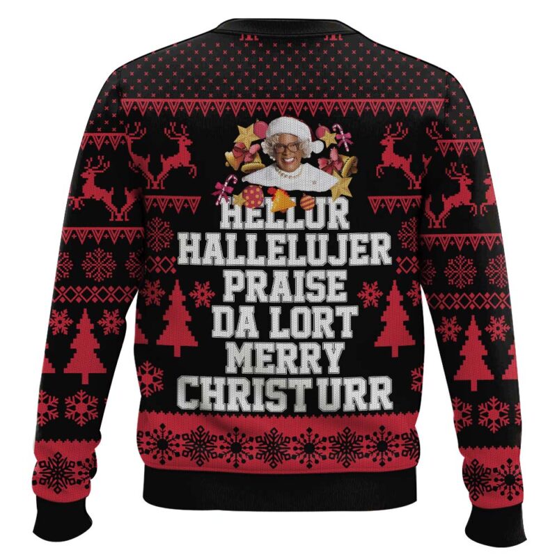 Hooktab Madea Show Ugly Christmas Sweater Hooktab Madea Show Ugly Christmas Sweater