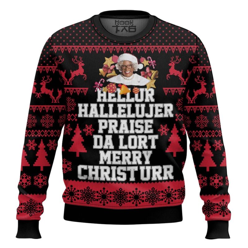 Hooktab Madea Show Ugly Christmas Sweater