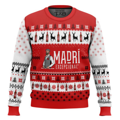 Hooktab Madrí Excepcional Ugly Christmas Sweater
