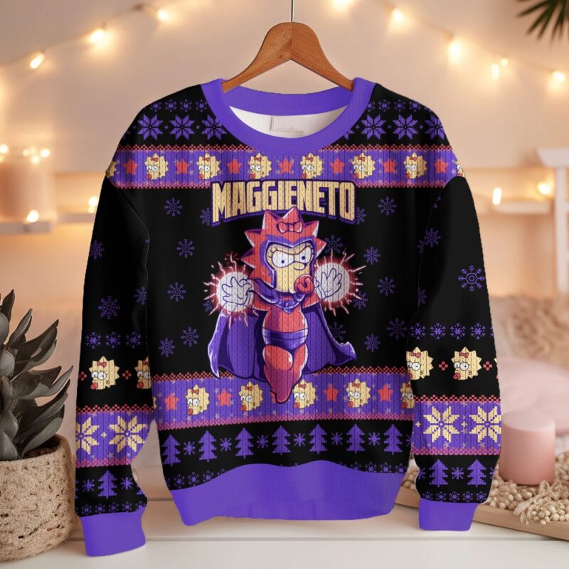 Hooktab Maggieneto The Simpsons Ugly Christmas Sweater Hooktab Maggieneto The Simpsons Ugly Christmas Sweater