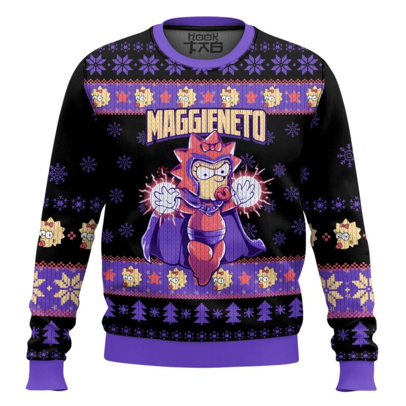 Hooktab Maggieneto The Simpsons Ugly Christmas Sweater