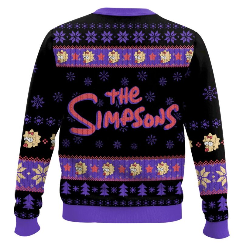 Hooktab Maggieneto The Simpsons Ugly Christmas Sweater Hooktab Maggieneto The Simpsons Ugly Christmas Sweater