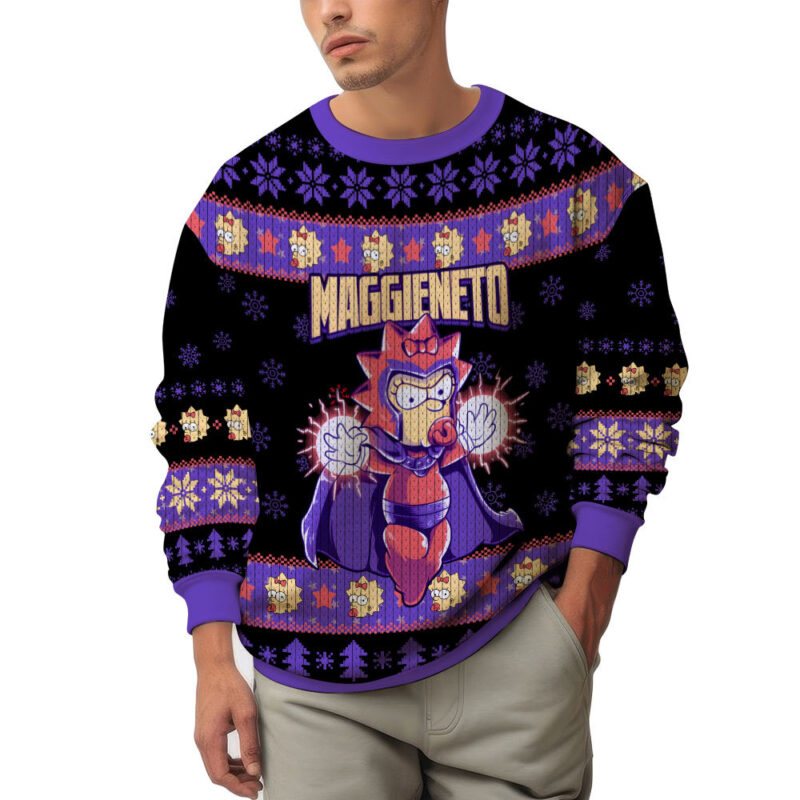 Hooktab Maggieneto The Simpsons Ugly Christmas Sweater Hooktab Maggieneto The Simpsons Ugly Christmas Sweater