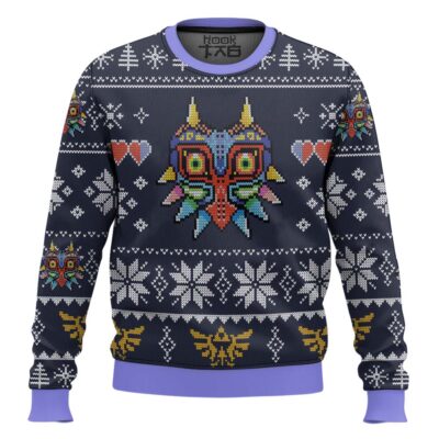 Hooktab Majora's Mask Zelda Ugly Christmas Sweater