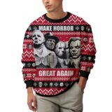 Hooktab Make Horror Great Again Ugly Christmas Sweater