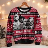 Hooktab Make Horror Great Again Ugly Christmas Sweater
