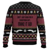 Hooktab Make It Snow Captain Jean-Luc Picard Star Trek Ugly Christmas Sweater