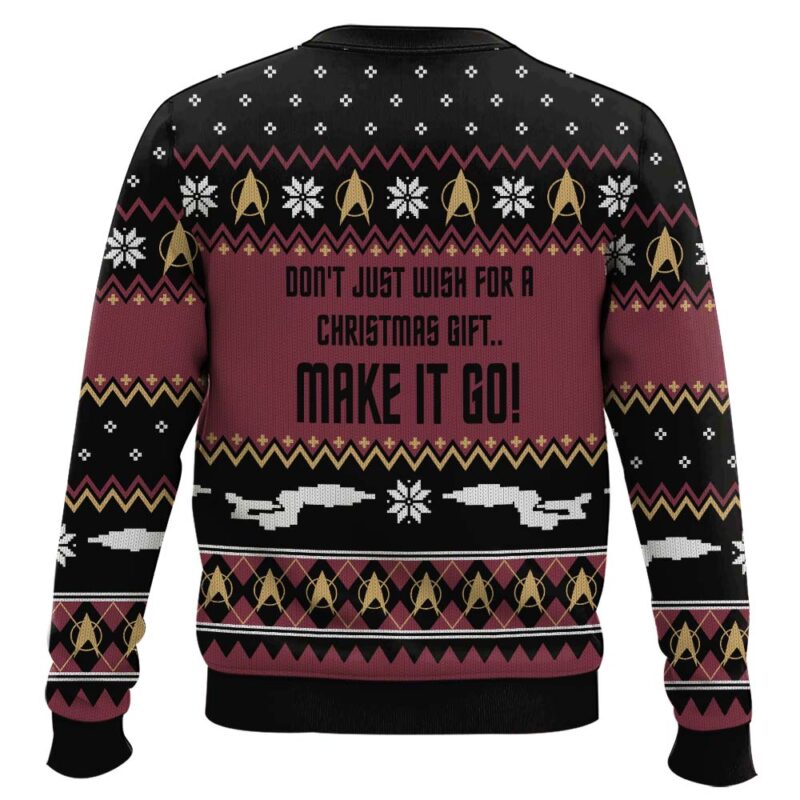 Hooktab Make It Snow Captain Jean-Luc Picard Star Trek Ugly Christmas Sweater Hooktab Make It Snow Captain Jean-Luc Picard Star Trek Ugly Christmas Sweater