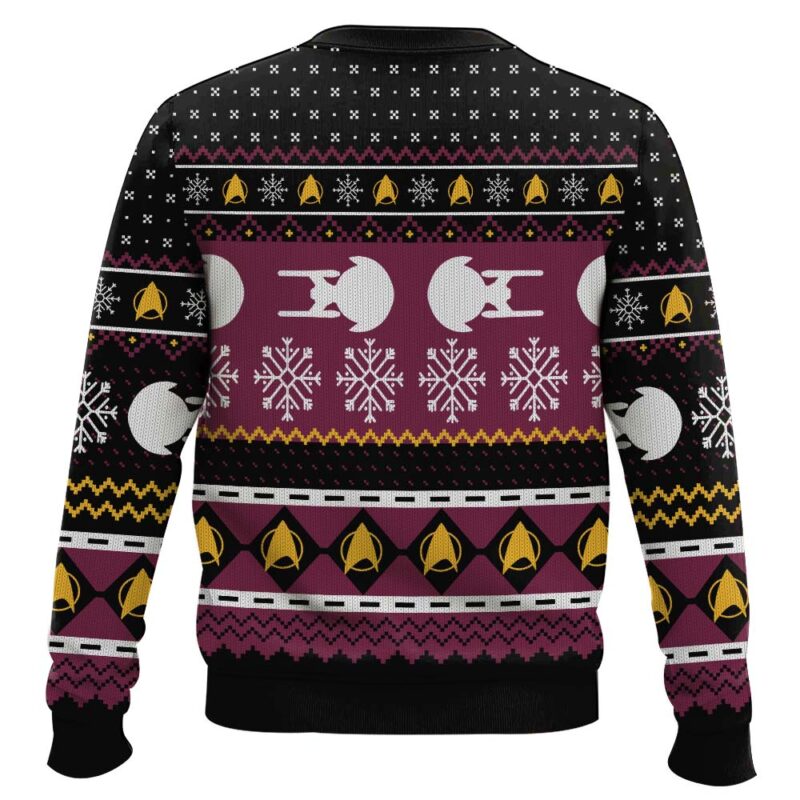 Hooktab Make It Snow Captain Picard Star Trek Ugly Christmas Sweater Hooktab Make It Snow Captain Picard Star Trek Ugly Christmas Sweater