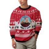 Hooktab Make It Snow Santa Picard Star Trek Ugly Christmas Sweater