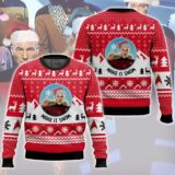 Hooktab Make It Snow Santa Picard Star Trek Ugly Christmas Sweater