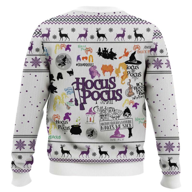 Hooktab Make Me Sick Hocus Pocus Ugly Christmas Sweater Hooktab Make Me Sick Hocus Pocus Ugly Christmas Sweater