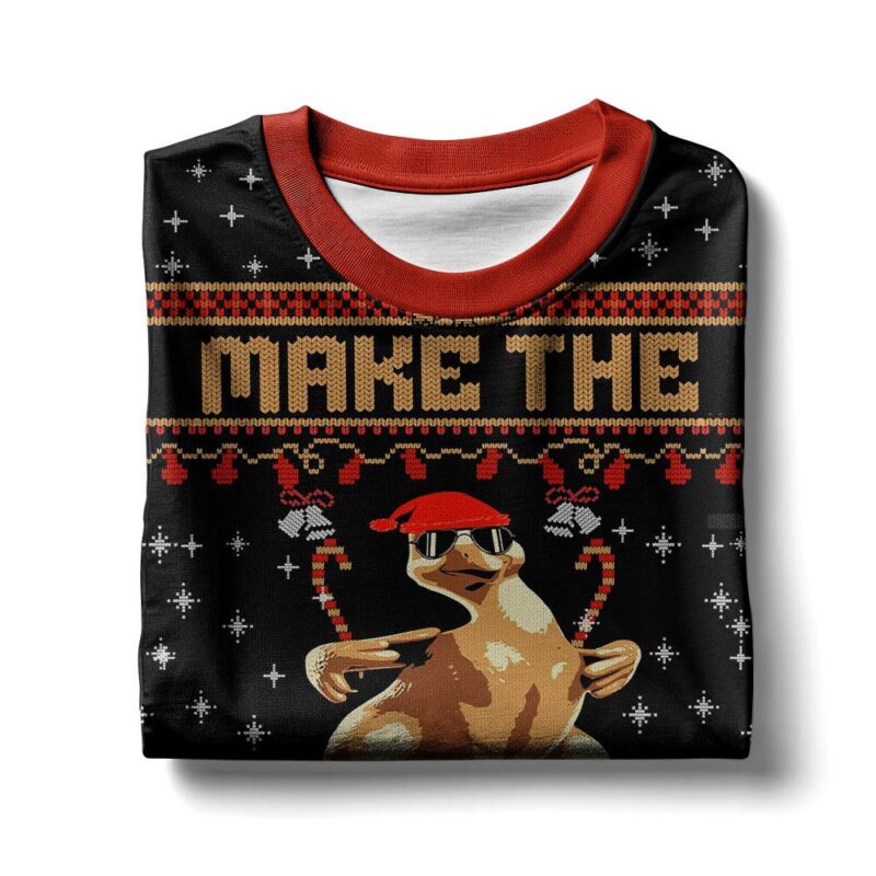 Hooktab Make The Goose Dance Ugly Christmas Sweater Hooktab Make The Goose Dance Ugly Christmas Sweater