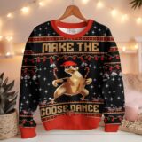 Hooktab Make The Goose Dance Ugly Christmas Sweater