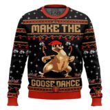Hooktab Make The Goose Dance Ugly Christmas Sweater