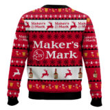Hooktab Maker’s Mark Reindeer Ugly Christmas Sweater