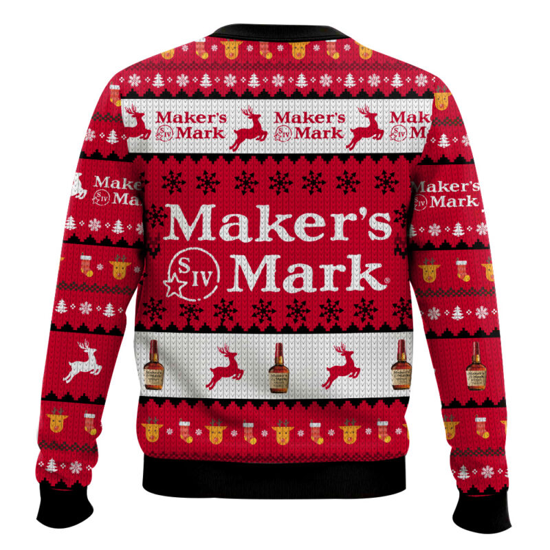 Hooktab Maker’s Mark Reindeer Ugly Christmas Sweater Hooktab Maker’s Mark Reindeer Ugly Christmas Sweater