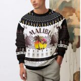Hooktab Malibu Coconut Rum Ugly Christmas Sweater