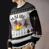 Hooktab Malibu Coconut Rum Ugly Christmas Sweater