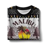 Hooktab Malibu Coconut Rum Ugly Christmas Sweater